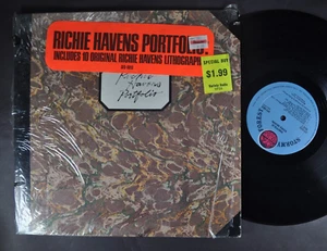 RICHIE HAVENS Portfolio SOUL LP STORMY FOREST Shrink HYPE STICKER prints - Picture 1 of 10