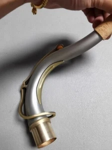 1 pieza saxofón tenor cuello doblado blanco cobre mate 27,5 mm - tamaño selmer - Imagen 1 de 7
