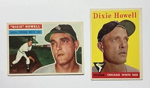 1956 & 1958 Topps - #149 & #421 Dixie Howell Chicago White Sox - Picture 1 of 12