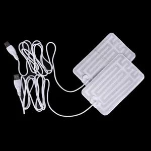 1pair 5V winter warm gloves usb powered heated pads hand warmer 8*13cm pa WF - Picture 1 of 8