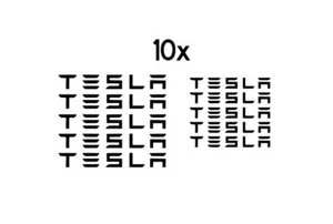 6 x Tesla Brake Caliper Decal High Temp Sticker Decal Vinyl  Free Shipping - Bild 1 von 3