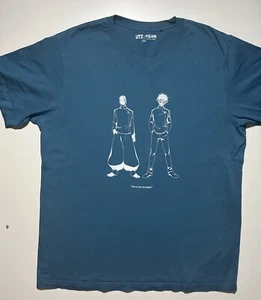 Jujutsu Kaisen Uniqlo Blue Size Extra Large XL T-Shirt Anime Japanese - Picture 1 of 7