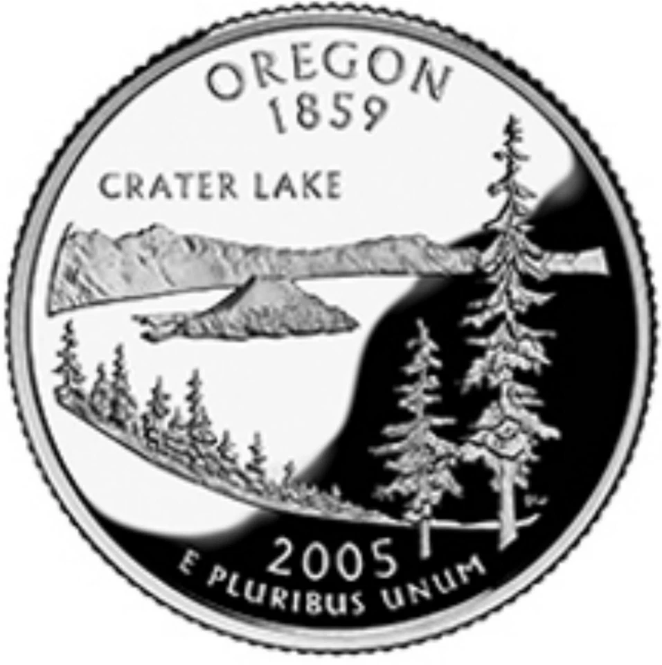2005-P OREGON STATE QUARTER 1-COIN BRILLIANT UNCIRCULATED FREE SHIPPING - Image 1 of 1