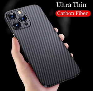 Carbon Style Case for Apple iPhone 16 PRO ShockProof Back Cover - Picture 1 of 2