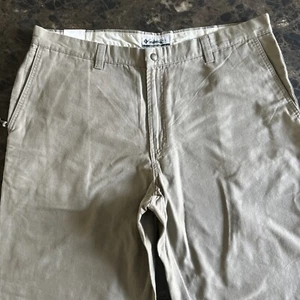 Columbia Rugged Outdoor Hiking Men's Canvas Pants Size 42x34 - Picture 1 of 6