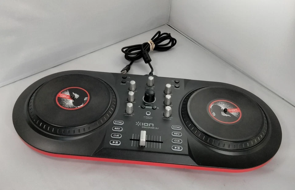 Ion Discover DJ System Dual Turntable Scratch MP3s USB Double Deck Controller - Image 1 of 4