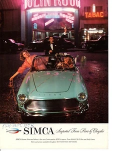1959 SIMCA OCEANE ~ NICE ORIGINAL PRINT AD - Picture 1 of 1