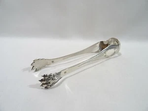 ALTE ZUCKERZANGE AUS MASSIVEM SILBER PUNZEN SUGAR CLAMP ZUCKERKLEMME - Bild 1 von 12