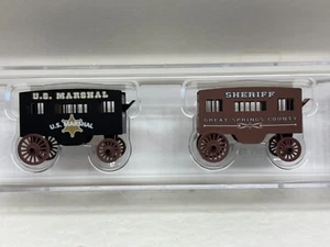 N Scale Micro Trains MTL 470 00 239 US Marshal & Sheriff Vintage Wagon 2-Pack - Picture 1 of 4