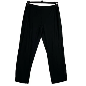 J Jill Wearever Pants Womens Medium Black Smooth Fit Slim Ankle Leggings Pocket - Picture 1 of 13