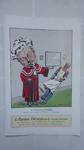 CARICATURE PAR DE FLEURAC PROFESSEUR EUZIERE FACULTE MEDECINE MONTPELLIER 1926 - Picture 1 of 1