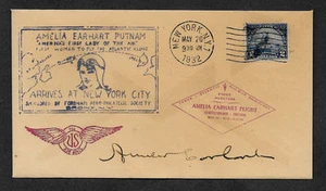 Amelia Earhart collector envelope w original period 1932 stamp *OP1114 - Picture 1 of 1