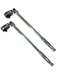 Snap On Tools NEW 1/2" Drive 17.5” Long Standard Handle Flex Head Ratchet SF80A - Picture 1 of 8