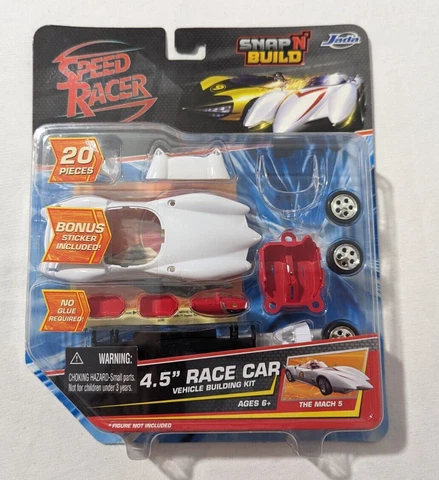 Speed Racer The Mach 5 Snap N' Build 4.5" Race Car Building Kit By Jada Cover