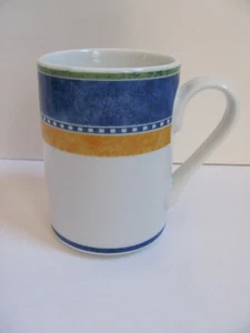 Dansk Kobenhavn -Tailandia - Diseño Azul y Amarillo - Tazas 4 1/8" - Juego de 4 - Imagen 1 de 6