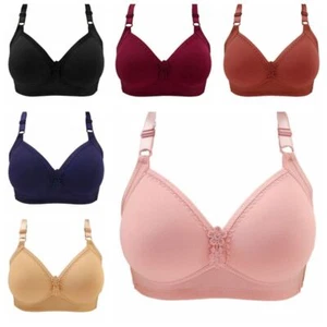 Women Bra Push Up Anti-snagging Wireless Bra Padded Soft Breast Support - Picture 1 of 38