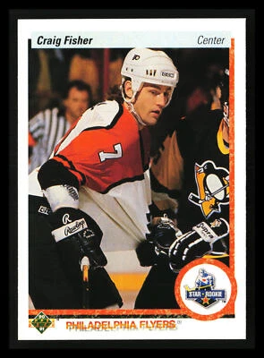 Craig Fisher 1990-91 Upper Deck Hockey NHL #155b Philadelphia Flyers - Image 1 of 2