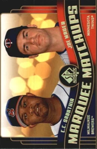 2008 SP Authentic Marquee Matchups #MM43 C.C. Sabathia Joe Mauer - NM-MT - Picture 1 of 2