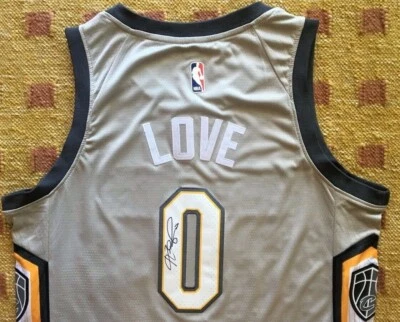 Kevin Love Signed Autograph THE LAND Cleveland Cavaliers Jersey USA UCLA NBA  - Image 1 of 3