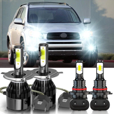 Para Toyota RAV4 2001-2008 Combo Faros LED + Kit de luces antiniebla 6000K Foto 1 de 4