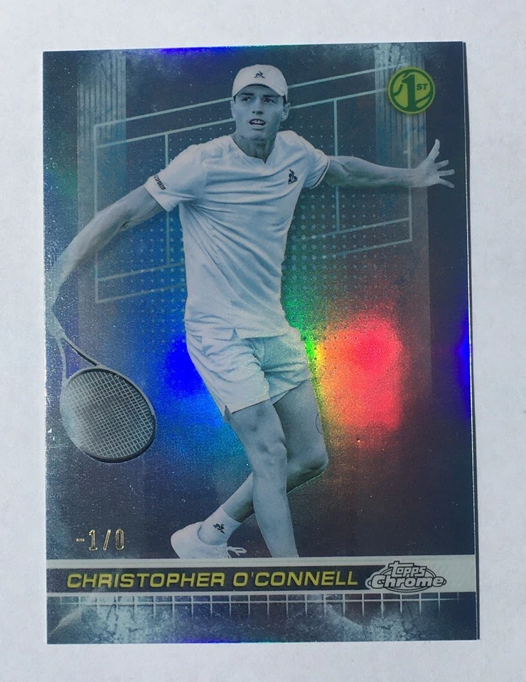 2024 Topps Chrome Christopher O’Connell Frozenfractor Insert SP #d -1/0 Case Hit - Image 1 of 4