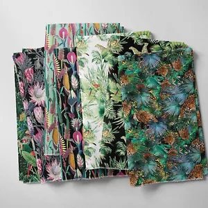 Abito artigianale 100% cotone esotico foresta giungla bambini tessuto premium | FQ - Foto 1 di 25