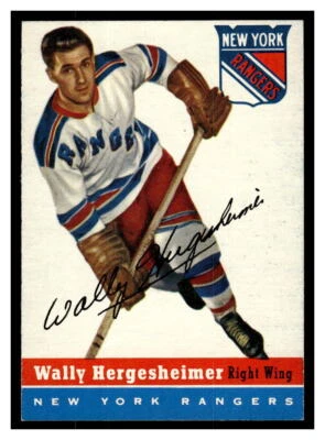 1954-55 Topps HOCKEY #22 Wally Hergesheimer HK1 - Image 1 of 2