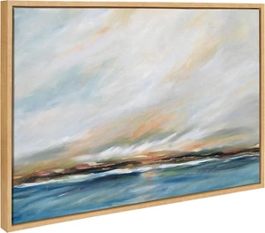 Sylvie Sunday Morning Framed Canvas Wall Art by Mary Sparrow, 23X33 Natural, Dec - Picture 1 of 6