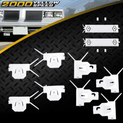 Fit For 1981-1988 Oldsmobile Cutlass Supreme Brougham Chrome Lower Molding Clips Foto 1 de 4