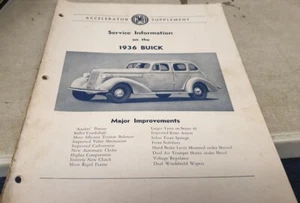 1936 BUICK  GMH Nasco Service Information  - Picture 1 of 6