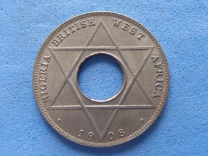 1313) 10° Penny Africa Occidentale Britannica 1908 Alta Qualità £2,00 - Foto 1 di 2