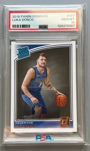 2018 Donruss Luka Doncic PSA 10 Gem Mint Rookie Card #177 - Picture 1 of 2