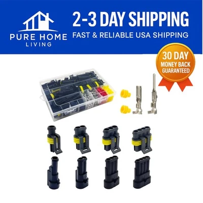 16 AWG High-Quality Waterproof Electrical Connectors - Versatile Automotive Use - Image 1 of 4