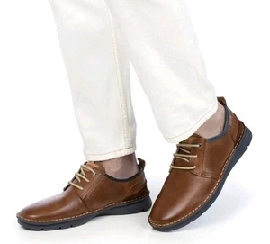 Zapatos de vestir Pikolinos 45 EU 11 US Rivas marrón cuero genuino cómodos con cordones - Imagen 1 de 16