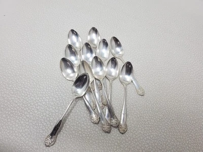 Juego de 12 cucharaditas vintage Birks EPNS plateadas con monograma con Foto 1 de 4
