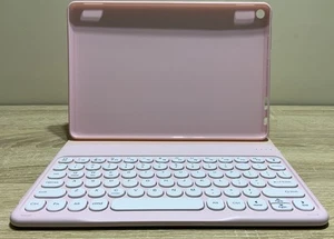 Smart Keyboard Case Bluetooth Lightweight and Portable Folio/Case - Pink - Afbeelding 1 van 5