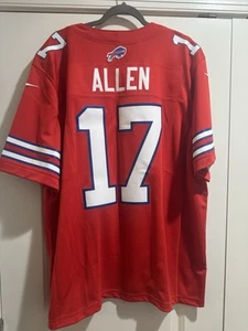 New With Tags Nike Josh Allen Buffalo Bills Red Vapor Jersey Mens Large $175 - Picture 1 of 5