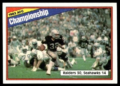 1984 Topps 1983 AFC Championship CCG #7 - Image 1 of 2