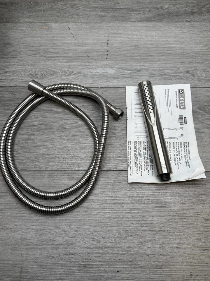 Delta RP73384-SS Trinsic 1.75 GPM Single Function Hand Shower & Hose *Scratches* - Image 1 of 4