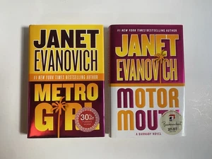 2 Janet Evanovich Hardcover Books  (Alex Barnaby Series #1 and #2) Very Good - Imagen 1 de 4