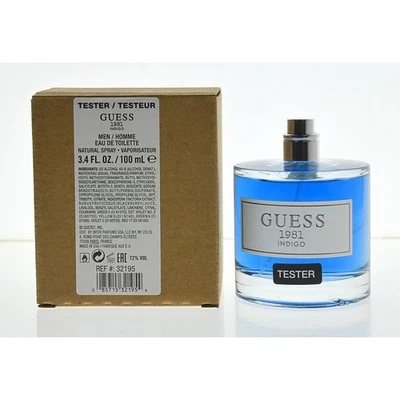 Fragancias Guess 1981 Indigo EDT spray 3,4 oz (probador) para hombre 843711237651 Foto 1 de 4