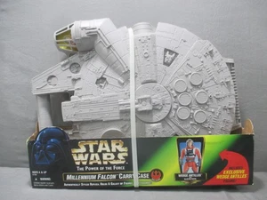 Star Wars Millennium Falcon CARRY CASE w/ WEDGE ANTILLES Power of the Force 1996 - Picture 1 of 5