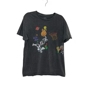 Space Jam grau Grafik Kurzarm T-Shirt Größe Medium - Bild 1 von 4