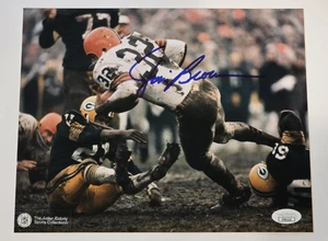 Rare JIM BROWN Signed 8x10 Photo-HALL OF FAME-CLEVELAND BROWNS-JSA - Picture 1 of 4