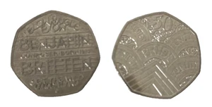 50p Coins Benjamin Britten 2013 & 2022 50 Years of Pride - Picture 1 of 5