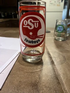 Oklahoma ST Vintage 1975 Sam's Collector's Series Football Glass - Picture 1 of 9