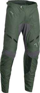 THOR 2901-10430 Terrain In-the-Boot Pants - Army Green/Charcoal - 30 - Picture 1 of 2