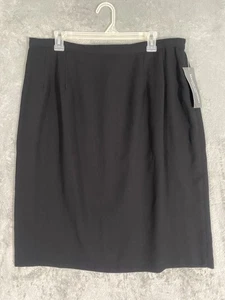 Maggy London Skirt Womens Sz 18 Black Lined Pencil Side Zip Business Office NWT - Picture 1 of 11