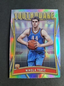 Nikola Topic 2024-25 Topps Chrome Basketball RC Rookie YouthQuake Refractor - Picture 1 of 2