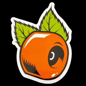 OJ Wheels Skateboard Sticker OJs Urethane Green & Orange - Picture 1 of 4